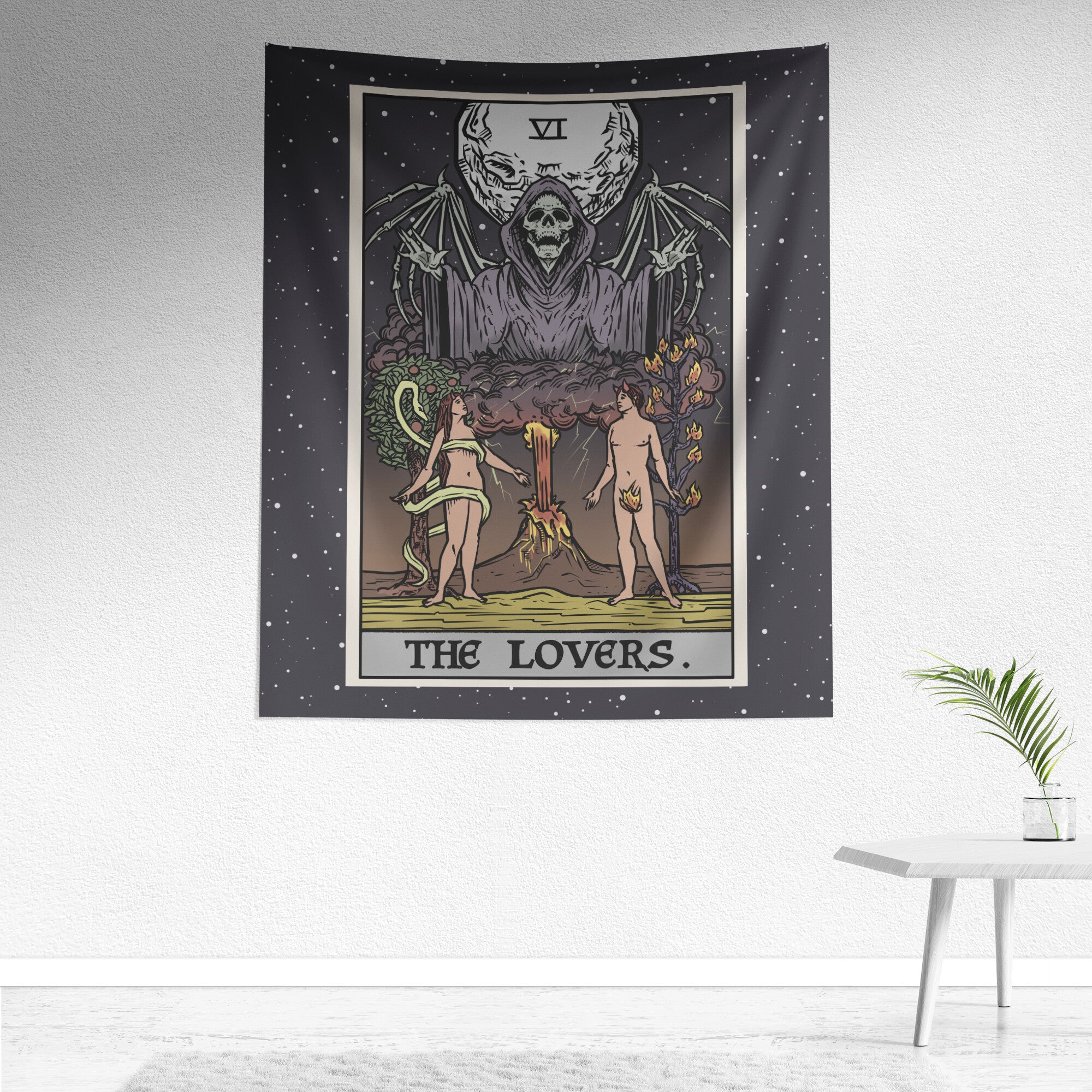 Lovers tarot card clearance tapestry