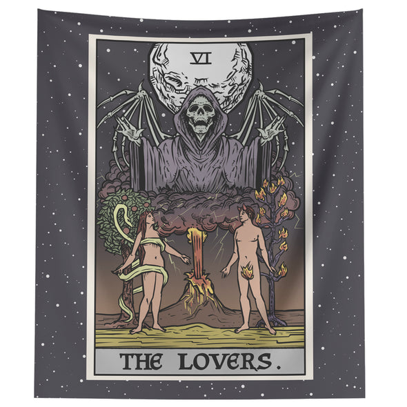 The Lovers Tarot Card - Terror Tarot Edition (Color/Vertical)