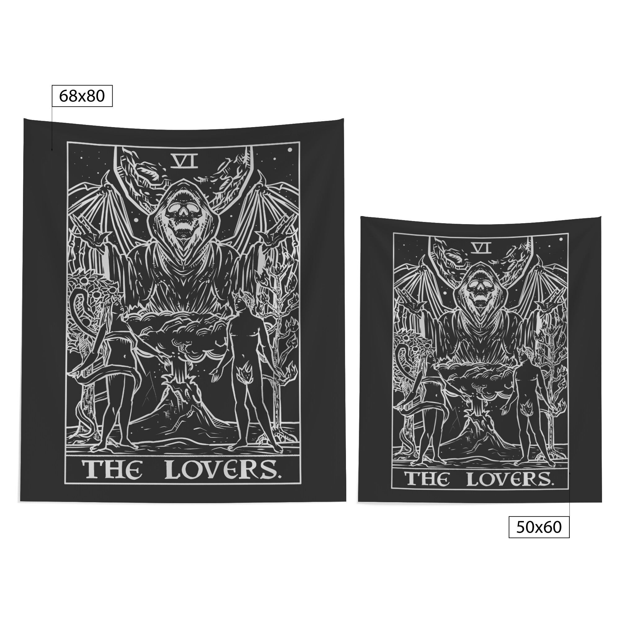 The lovers tarot tapestry 2025