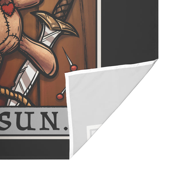 The Sun Tarot Card Tapestry - Terror Tarot Edition (Color/Vertical)