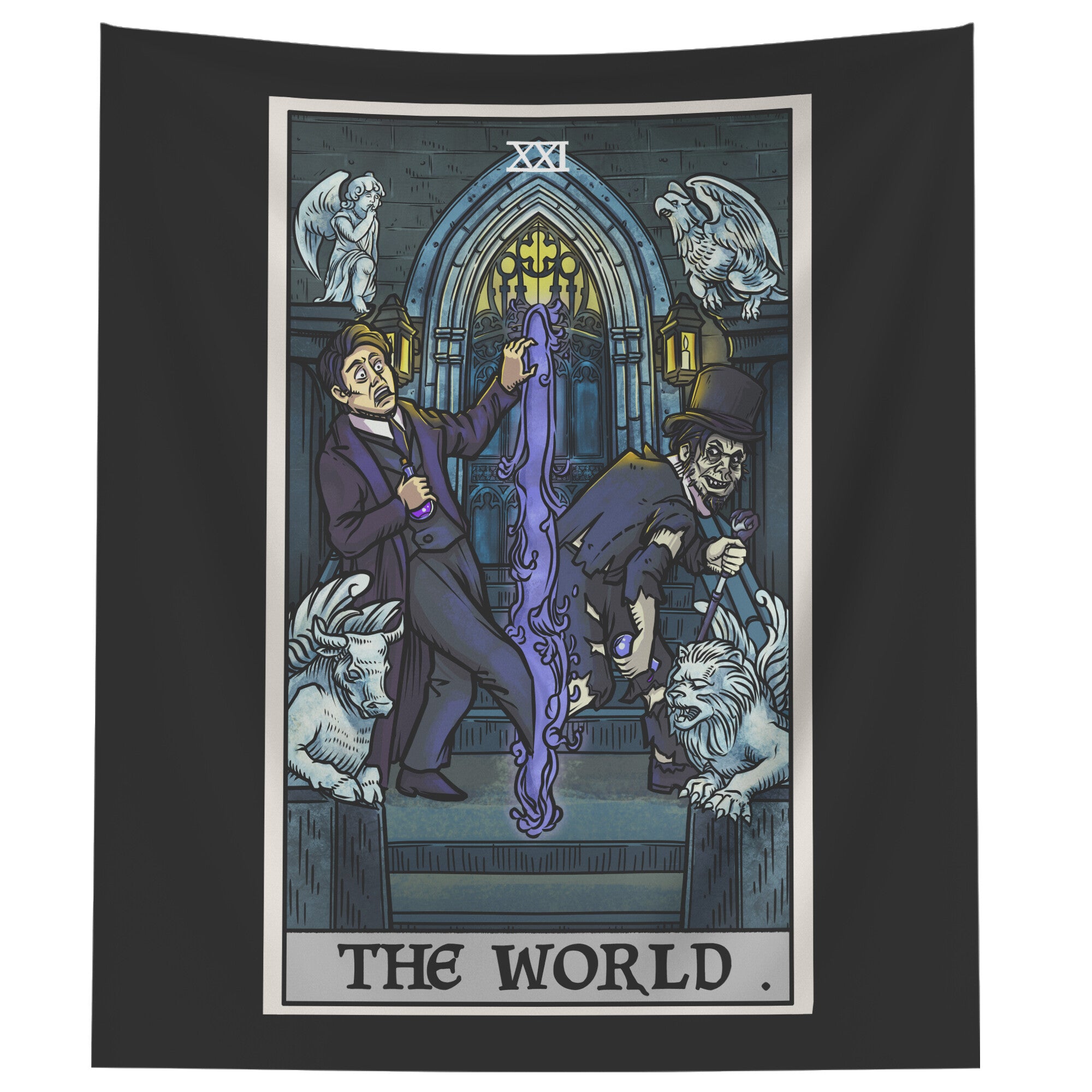 The World Tarot Card Tapestry - Terror Tarot Edition (Dr