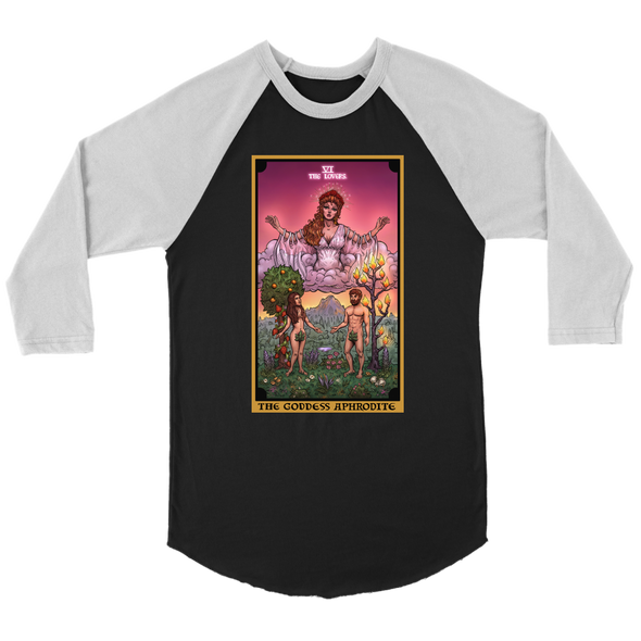 The Goddess Aphrodite In The Lovers Tarot Card Raglan