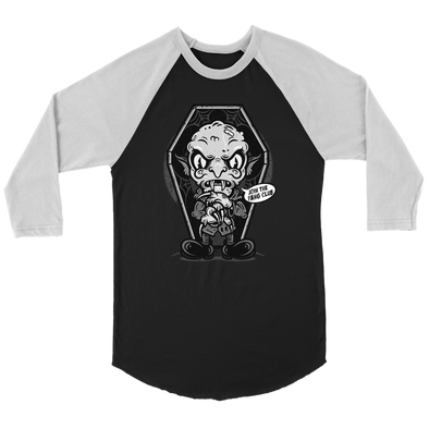 Join The Fang Club Unisex Raglan