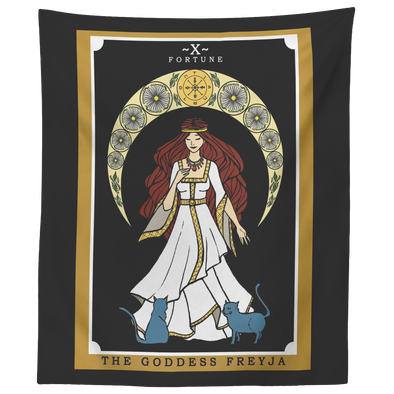 (Color/Vertical) The Goddess Freyja Tarot Card Tapestry - Amazon