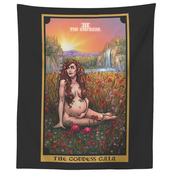 The Goddess Gaia The Empress Tarot Card Tapestry