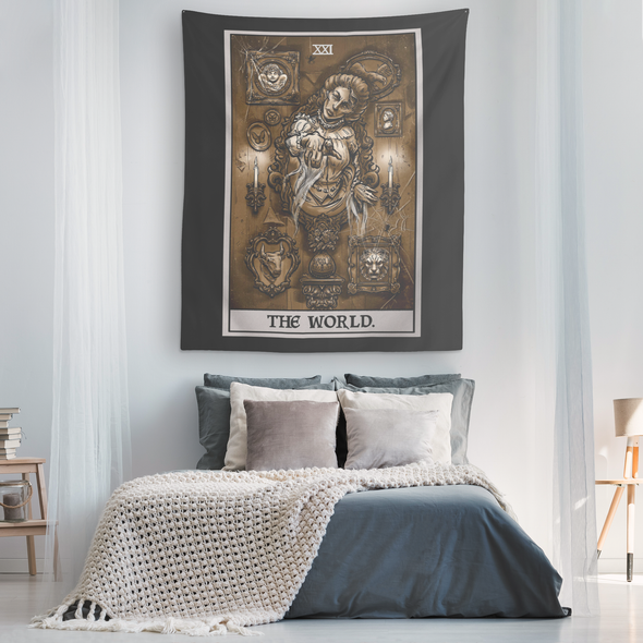The World Tarot Card Tapestry - Victorian Ghost