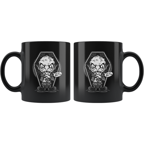Join The Fang Club Black Coffee Mug
