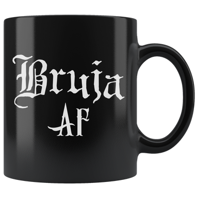 teelaunch Drinkware 11 oz Bruja AF Black Coffee Mug