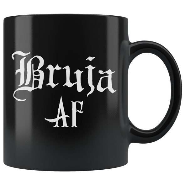 teelaunch Drinkware 11 oz Bruja AF Black Coffee Mug