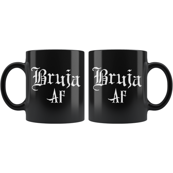 teelaunch Drinkware 11 oz Bruja AF Black Coffee Mug