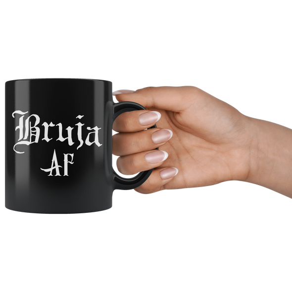 teelaunch Drinkware 11 oz Bruja AF Black Coffee Mug
