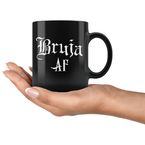 teelaunch Drinkware 11 oz Bruja AF Black Coffee Mug