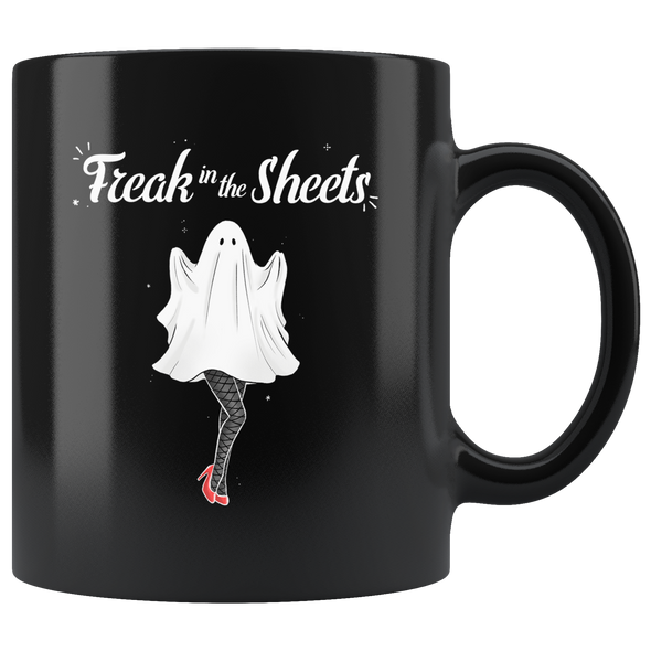 teelaunch Drinkware 11 oz Freak in the Sheets Black Coffee Mug