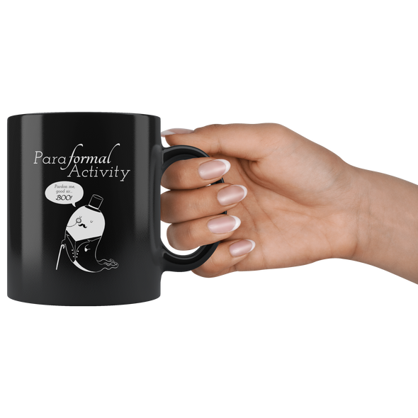 Paraformal Activity Black Coffee Mug