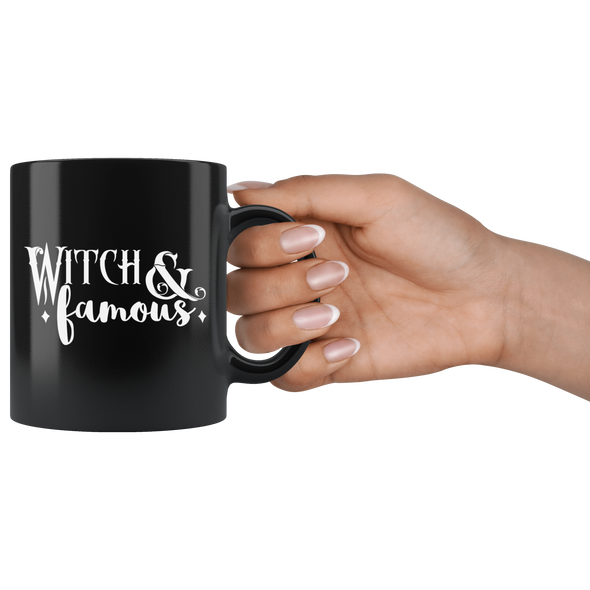 teelaunch Drinkware 11 oz Witch & Famous Black Coffee Mug