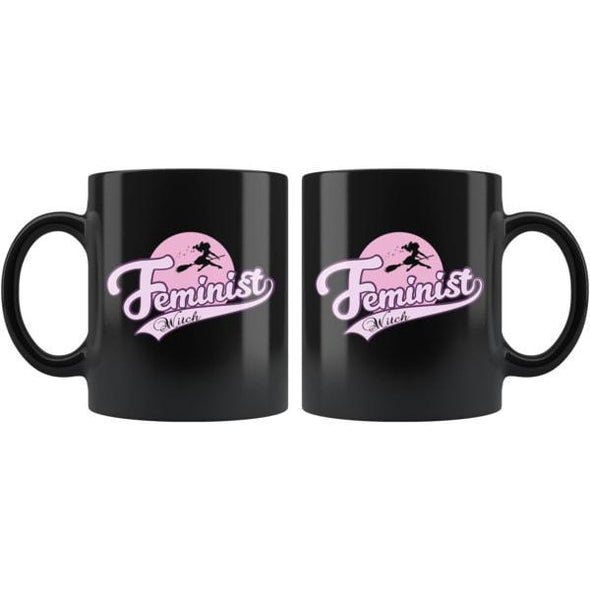 teelaunch Drinkware 11oz Feminist Witch Black Coffee Mug