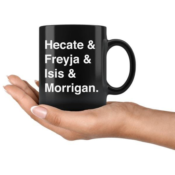 teelaunch Drinkware 11oz Goddesses of Magick Black Coffee Mug
