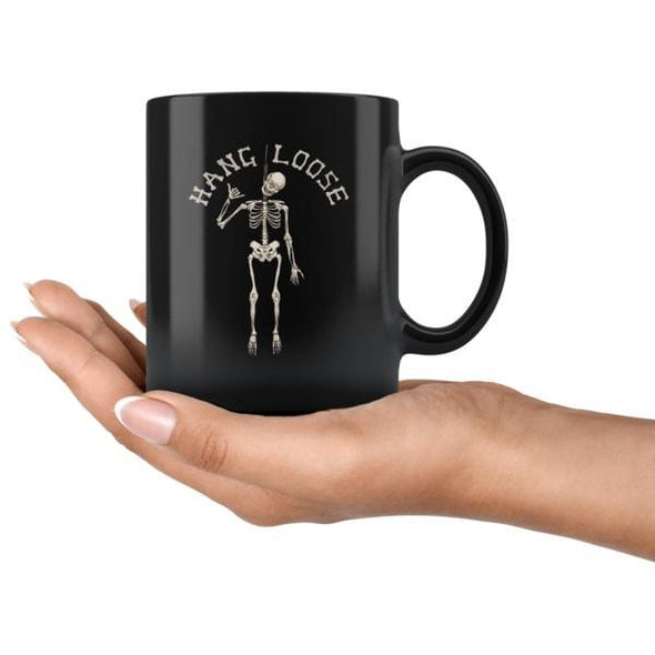 teelaunch Drinkware 11oz Hang Loose Black Coffee Mug