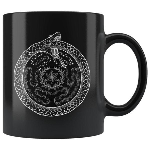 teelaunch Drinkware 11oz Hecate's Wheel Black Coffee Mug
