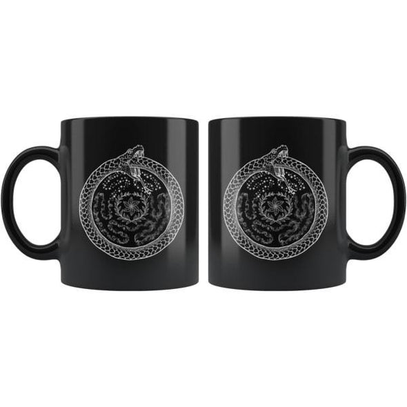 teelaunch Drinkware 11oz Hecate's Wheel Black Coffee Mug