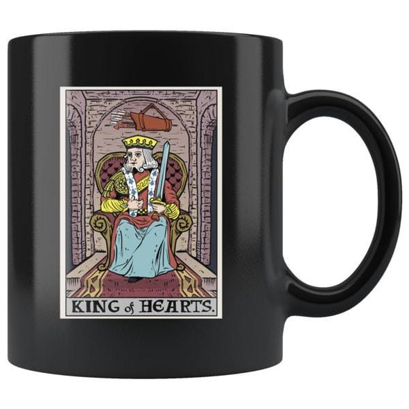 teelaunch Drinkware 11oz King of Hearts In Tarot Mug
