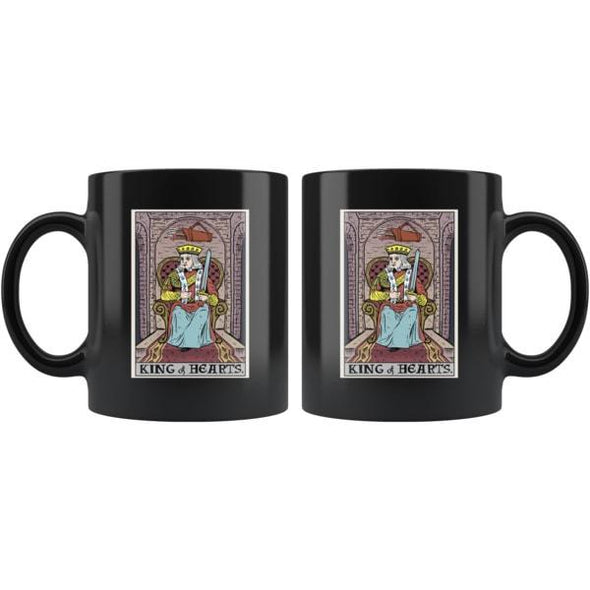 teelaunch Drinkware 11oz King of Hearts In Tarot Mug