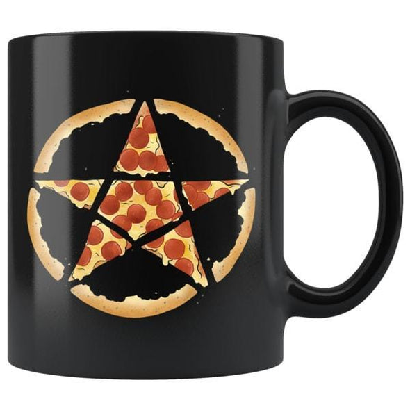 teelaunch Drinkware 11oz Pizzagram Black Coffee Mug