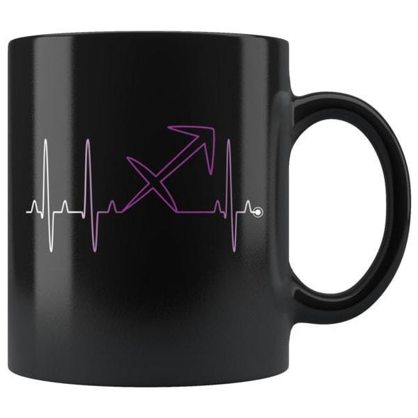 teelaunch Drinkware 11oz Sagittarius - Zodiac Arrest Black Coffee Mug
