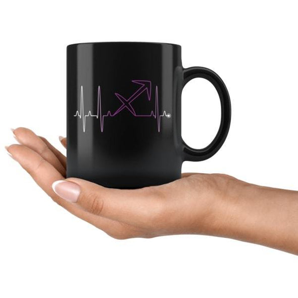 teelaunch Drinkware 11oz Sagittarius - Zodiac Arrest Black Coffee Mug