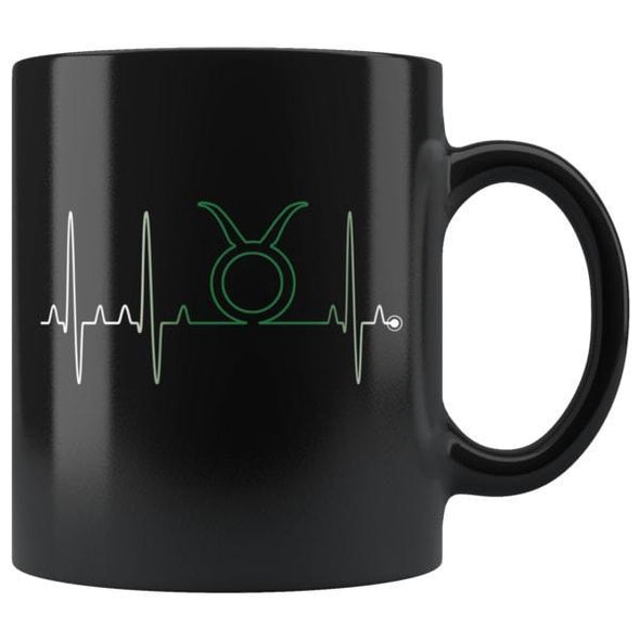 teelaunch Drinkware 11oz Taurus - Zodiac Arrest Black Coffee Mug