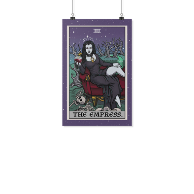 teelaunch Posters 2 11x17 The Empress Tarot Card - Ghoulish Edition Poster