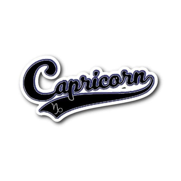 teelaunch Stickers Sticker Capricorn - Baseball Style Sticker
