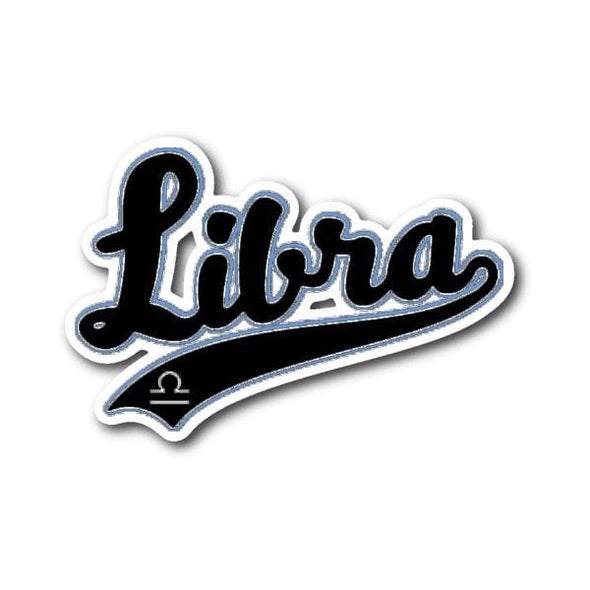teelaunch Stickers Sticker Libra - Baseball Style Sticker