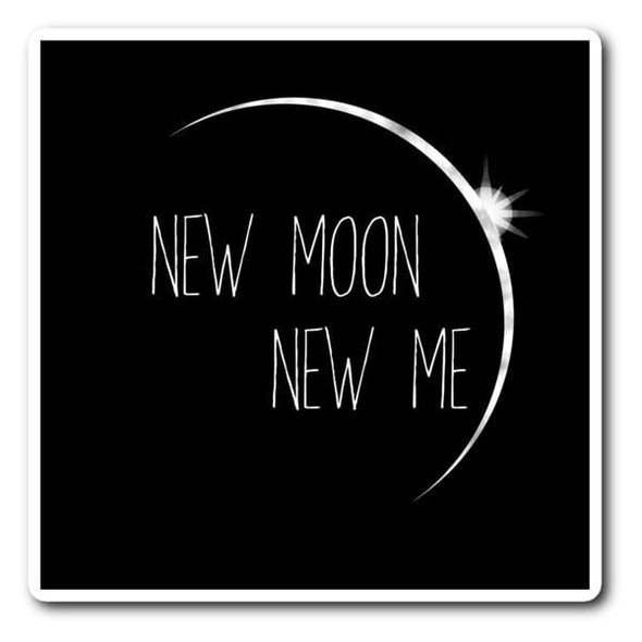 teelaunch Stickers Sticker New Moon New Me Sticker