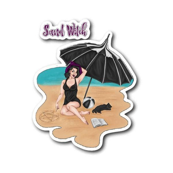 teelaunch Stickers Sticker Sand Witch Sticker