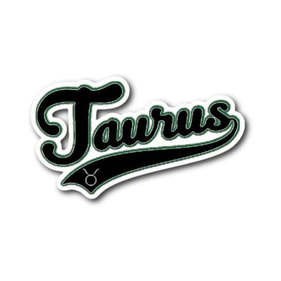 teelaunch Stickers Sticker Taurus - Baseball Style Sticker