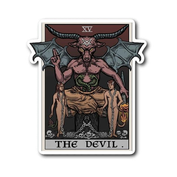 teelaunch Stickers Sticker The Devil Tarot Card Sticker