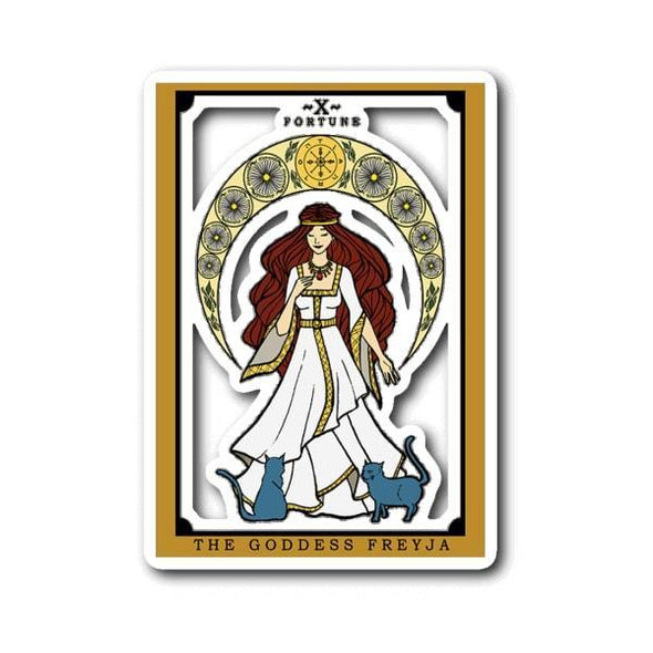teelaunch Stickers Sticker The Goddess Freyja Tarot Sticker