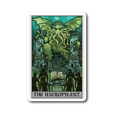 teelaunch Stickers Sticker The Hierophant Tarot Card - Ghoulish Edition Sticker