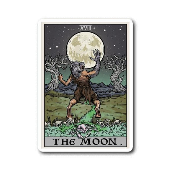teelaunch Stickers Sticker The Moon Tarot Card Sticker
