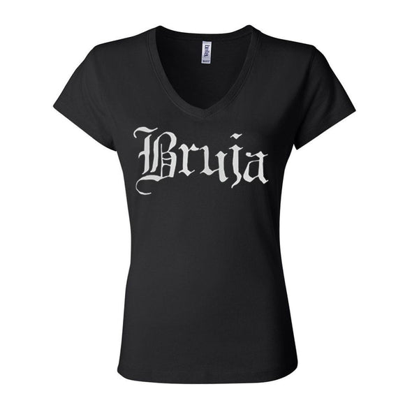 teelaunch T-shirt Bella Womens V-Neck / Black / S Bruja Fitted Womens V-Neck