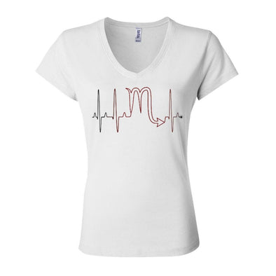 teelaunch T-shirt Bella Womens V-Neck / White / S Scorpio - Zodiac Arrest Fitted Womens V-Neck