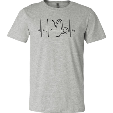 teelaunch T-shirt Canvas Mens Shirt / Athletic Heather / S Capricorn - Zodiac Arrest Unisex T-Shirt