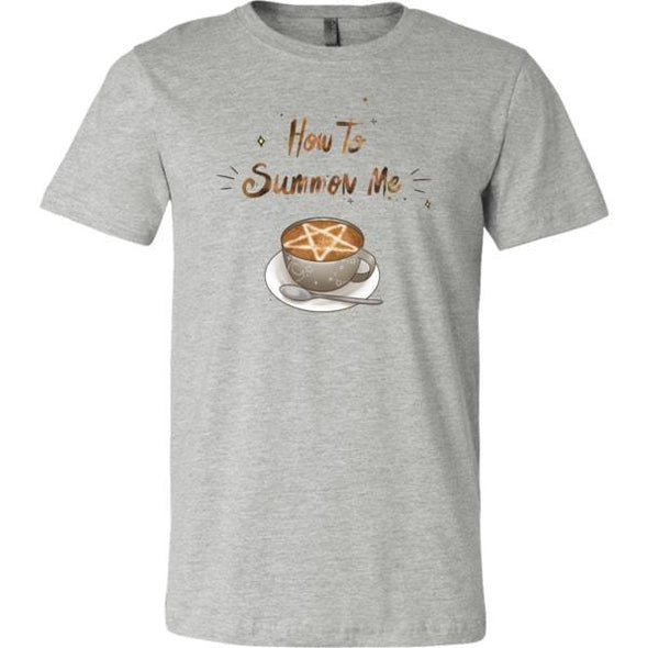 teelaunch T-shirt Canvas Mens Shirt / Athletic Heather / S How To Summon Me Unisex T-Shirt