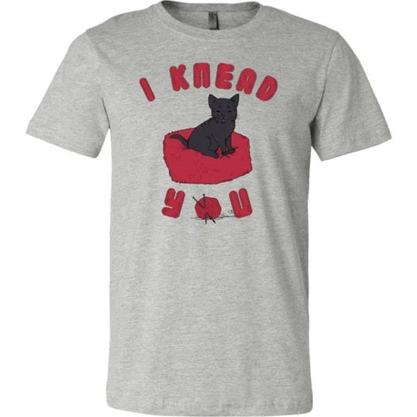 teelaunch T-shirt Canvas Mens Shirt / Athletic Heather / S I Knead You Unisex T-Shirt