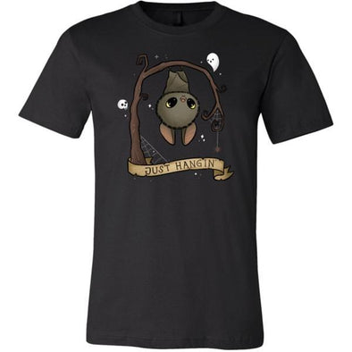 teelaunch T-shirt Canvas Mens Shirt / Black / S Just Hangin' Unisex T-Shirt