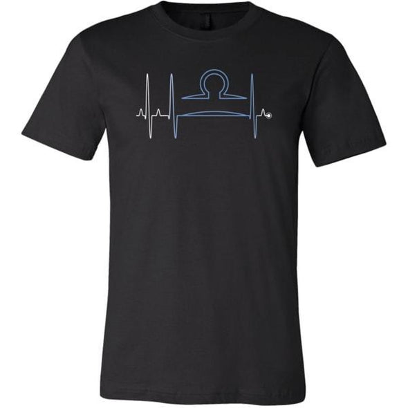 teelaunch T-shirt Canvas Mens Shirt / Black / S Libra - Zodiac Arrest Unisex T-Shirt