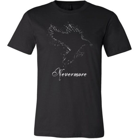 teelaunch T-shirt Canvas Mens Shirt / Black / S Nevermore Unisex T-Shirt
