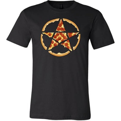 teelaunch T-shirt Canvas Mens Shirt / Black / S Pizzagram Unisex T-Shirt