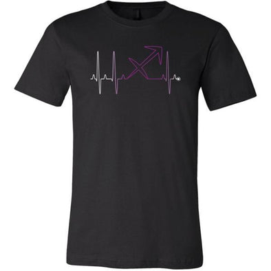 teelaunch T-shirt Canvas Mens Shirt / Black / S Sagittarius - Zodiac Arrest Unisex T-Shirt